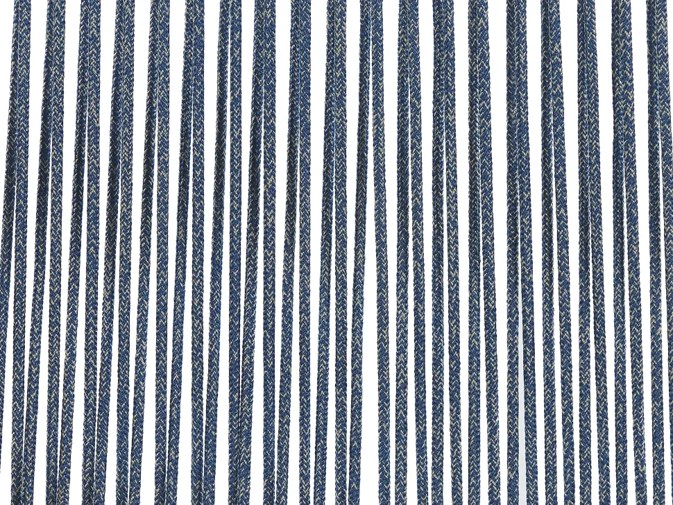 Lounge Set Akazienholz Hellbraun / Dunkelblau 4-Sitzer Auflagen Cremeweis Merano Ii