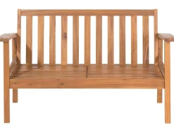 Lounge Set Akazienholz Hellbraun 4-Sitzer Auflagen Taupe Manila