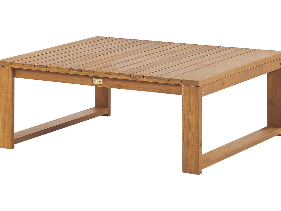 Lounge Set Akazienholz Hellbraun 5-Sitzer Modular Auflagen Taupe Timor Ii
