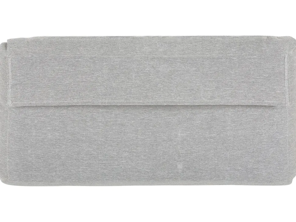 Lounge Set Akazienholz Hellbraun 4-Sitzer Modular Auflagen Hellgrau Frascati