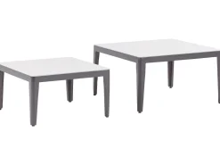 Lounge Set Aluminium Grau 6-Sitzer Linksseitig Modular Auflagen Beige Rima Iii