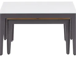 Lounge Set Aluminium Grau 6-Sitzer Linksseitig Modular Auflagen Beige Rima Iii