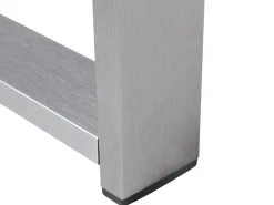 Lounge Set Aluminium 4-Sitzer Auflagen Hellgrau Salerno