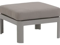 Lounge Set Aluminium 5-Sitzer Auflagen Grau Ferentino