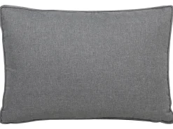 Lounge Set Aluminium Weis 4-Sitzer Auflagen Grau Latina