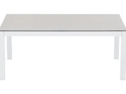 Lounge Set Aluminium Weis 5-Sitzer Auflagen Beige Borello