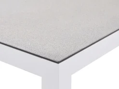 Lounge Set Aluminium Weis 5-Sitzer Auflagen Beige Borello