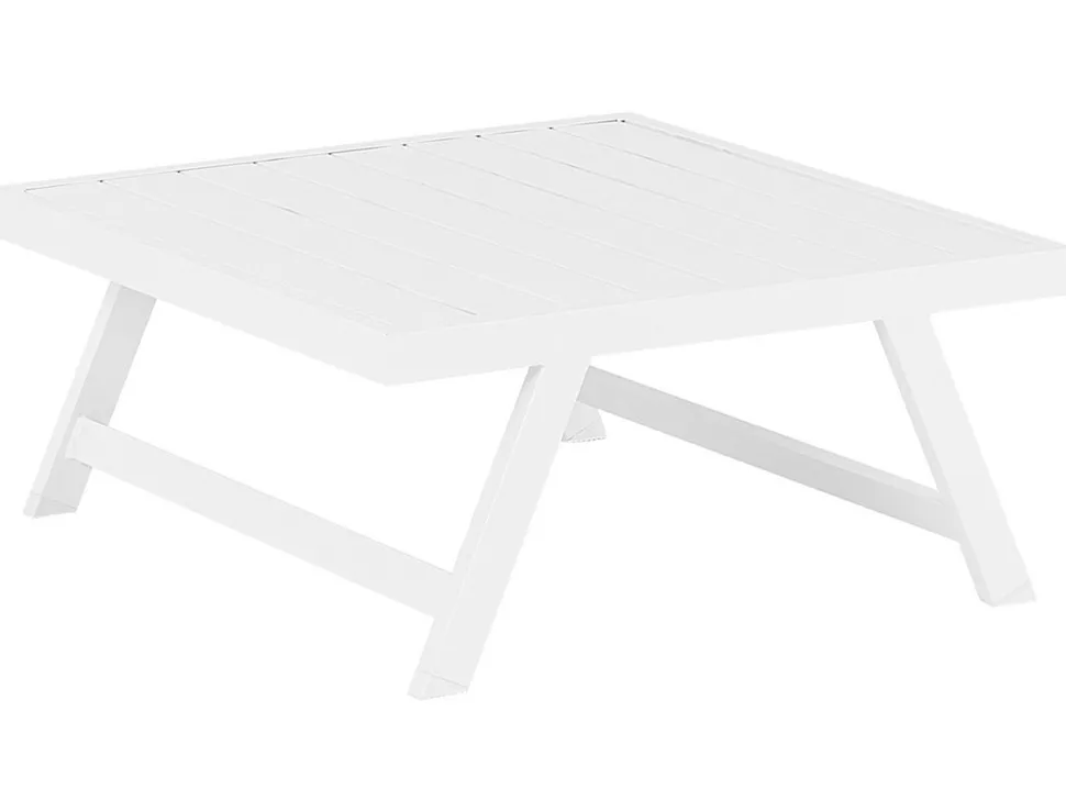 Lounge Set Aluminium Weis 5-Sitzer Modular Auflagen Taupe Coccorino