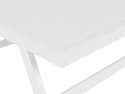 Lounge Set Aluminium Weis 5-Sitzer Modular Auflagen Taupe Coccorino