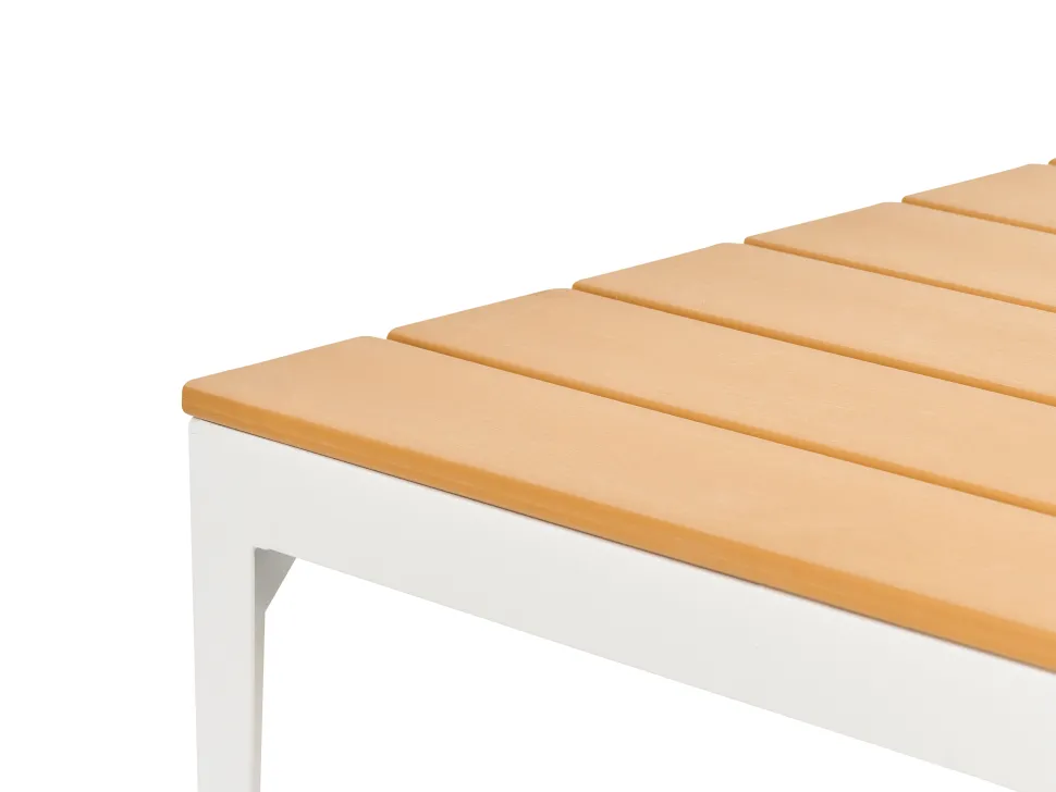 Lounge Set Aluminium Weis 4-Sitzer Auflagen Grau Positano