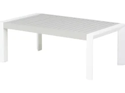 Lounge Set Aluminium Weis 6-Sitzer Auflagen Grau Castella