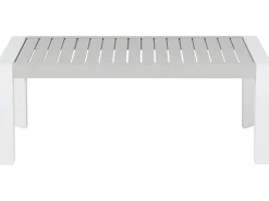 Lounge Set Aluminium Weis 6-Sitzer Auflagen Grau Castella