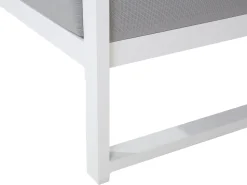 Lounge Set Aluminium Weis 6-Sitzer Auflagen Grau Castella