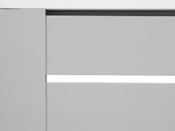 Lounge Set Aluminium Weis 6-Sitzer Auflagen Grau Castella