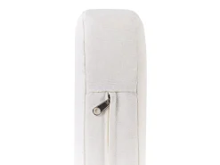 Lounge Set Bambusholz Hellbraun 4-Sitzer Auflagen Weis Riccione