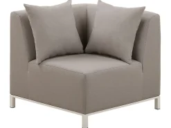 Lounge Set Beige 5-Sitzer Linksseitig Modular Belize