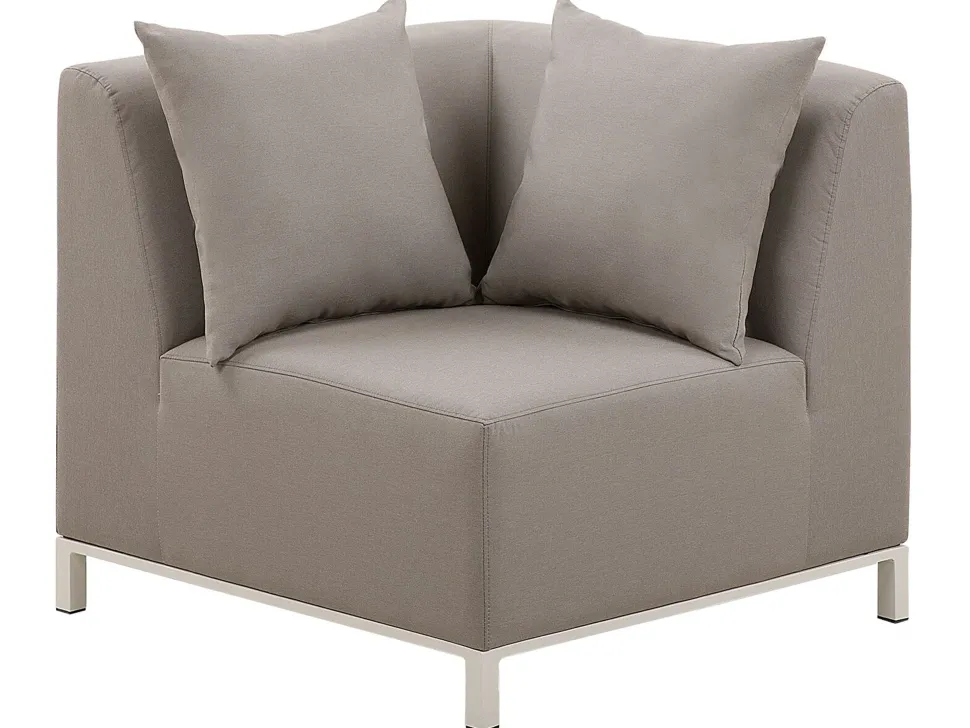 Lounge Set Beige 5-Sitzer Linksseitig Modular Belize