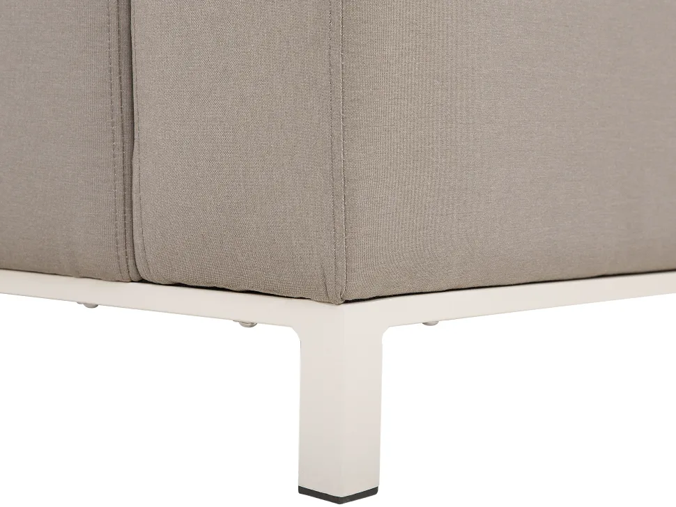 Lounge Set Beige 5-Sitzer Linksseitig Modular Belize