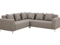 Lounge Set Beige 5-Sitzer Linksseitig Modular Belize