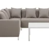 Lounge Set Beige 5-Sitzer Rechtsseitig Modular Belize