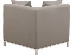 Lounge Set Beige 5-Sitzer Rechtsseitig Modular Belize