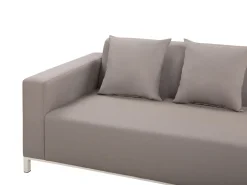 Lounge Set Beige 5-Sitzer Rechtsseitig Modular Belize
