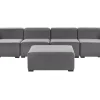 Lounge Set Grau 4-Sitzer Modular Arezzo