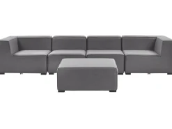 Lounge Set Grau 4-Sitzer Modular Arezzo