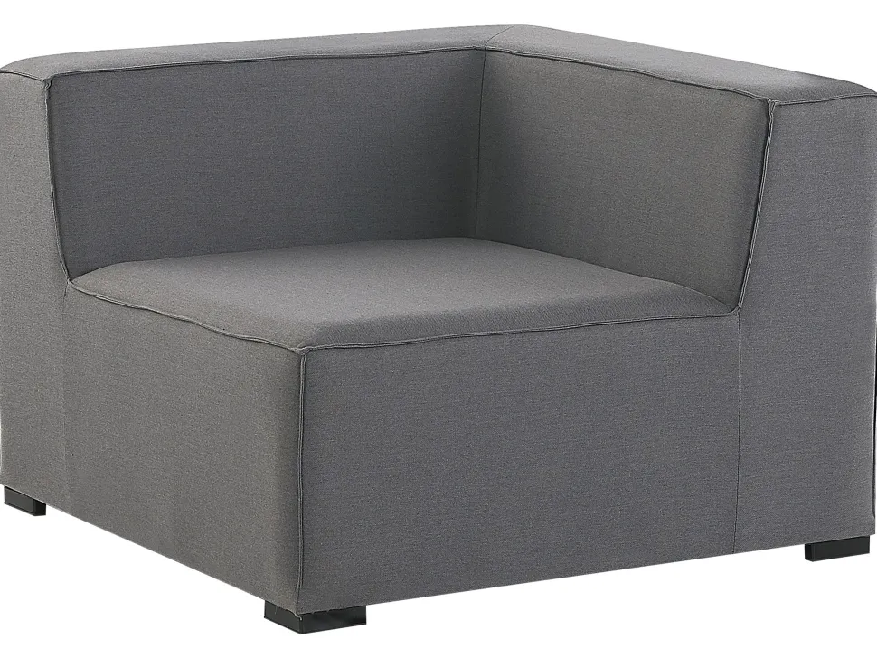 Lounge Set Grau 4-Sitzer Modular Arezzo