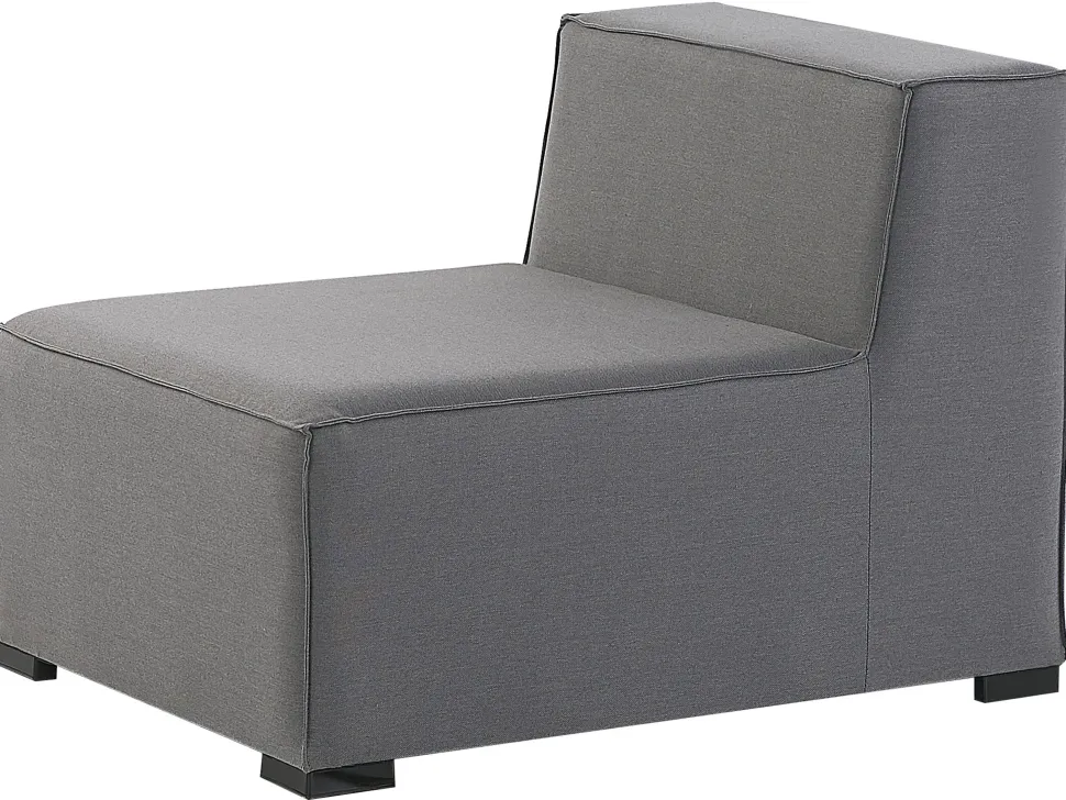 Lounge Set Grau 4-Sitzer Modular Arezzo