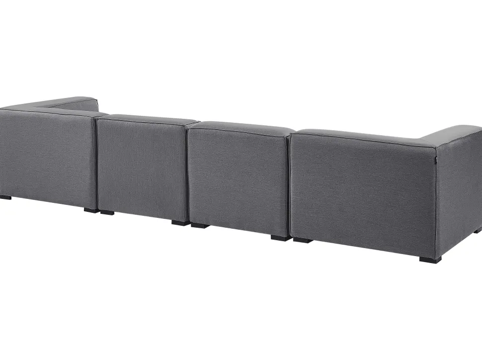 Lounge Set Grau 4-Sitzer Modular Arezzo