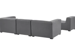 Lounge Set Grau 4-Sitzer Modular Arezzo