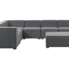 Lounge Set Grau 7-Sitzer Rechtsseitig Modular Arezzo