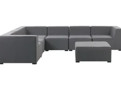 Lounge Set Grau 7-Sitzer Rechtsseitig Modular Arezzo