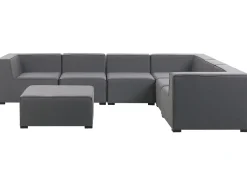 Lounge Set Grau 7-Sitzer Rechtsseitig Modular Arezzo