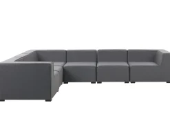 Lounge Set Grau 7-Sitzer Rechtsseitig Modular Arezzo