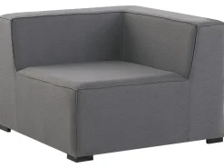 Lounge Set Grau 7-Sitzer Rechtsseitig Modular Arezzo