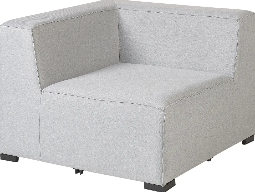 Lounge Set Hellgrau 4-Sitzer Modular Arezzo