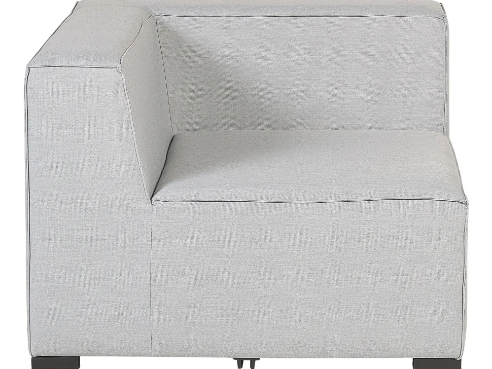 Lounge Set Hellgrau 4-Sitzer Modular Arezzo