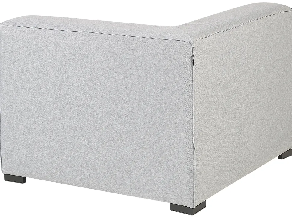 Lounge Set Hellgrau 4-Sitzer Modular Arezzo