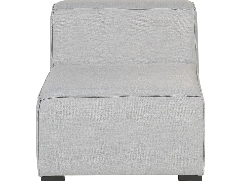 Lounge Set Hellgrau 4-Sitzer Modular Arezzo
