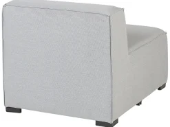 Lounge Set Hellgrau 4-Sitzer Modular Arezzo