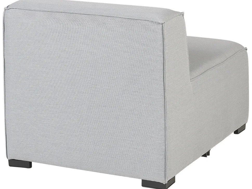 Lounge Set Hellgrau 4-Sitzer Modular Arezzo