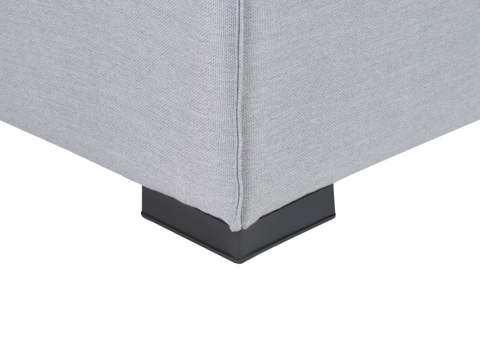 Lounge Set Hellgrau 4-Sitzer Modular Arezzo