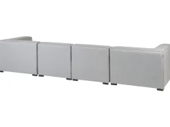 Lounge Set Hellgrau 4-Sitzer Modular Arezzo