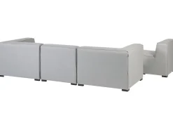 Lounge Set Hellgrau 4-Sitzer Modular Arezzo
