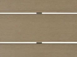 Lounge Set Kunstholz Weis 5-Sitzer Auflagen Beige Messina