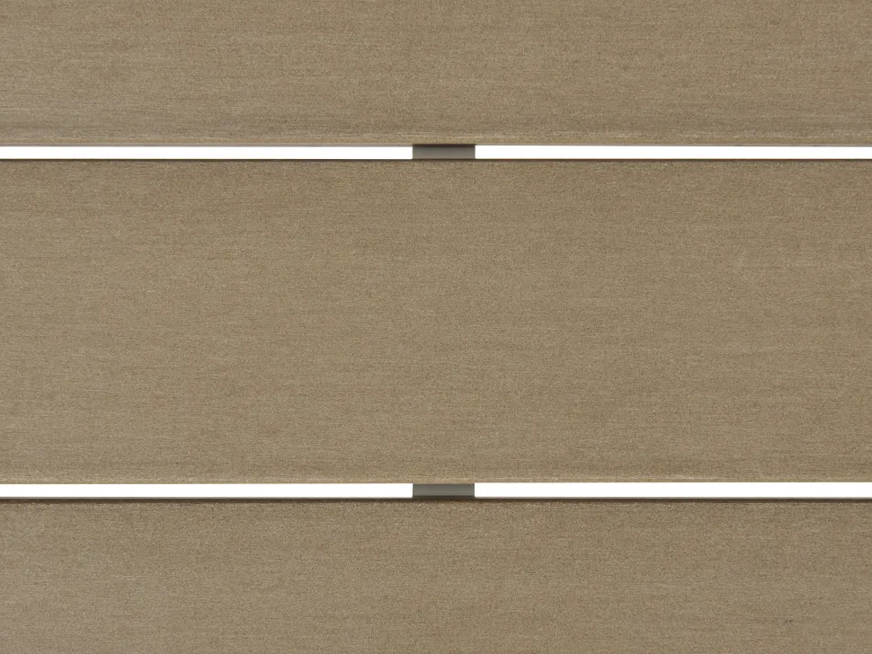 Lounge Set Kunstholz Weis 5-Sitzer Auflagen Beige Messina