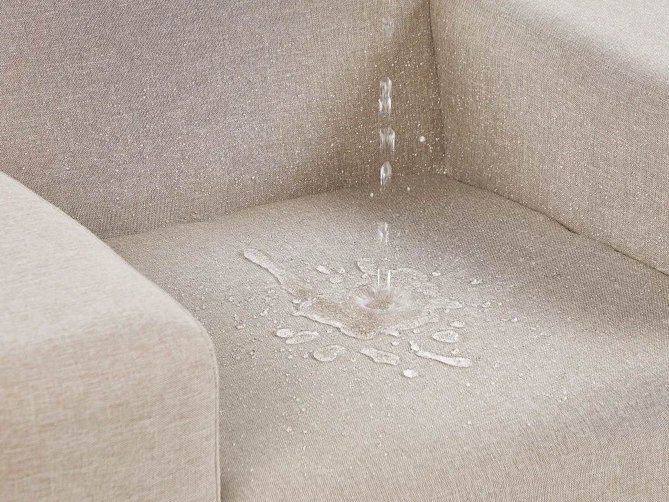 Lounge Set Polsterbezug Beige / Weises Gestell 5-Sitzer Rovigo