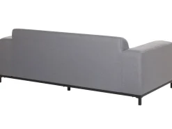 Lounge Set Polsterbezug Grau / Schwarzes Gestell 5-Sitzer Rovigo